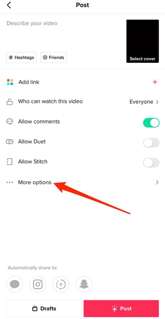 Post and Go Live on TikTok