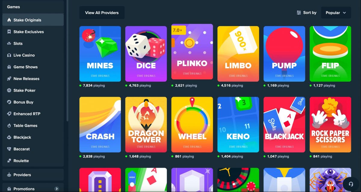 Limitless Betting Options on Stake.com