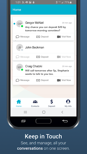 All Conversations at a Glance: Managing Messages in the GettingOut